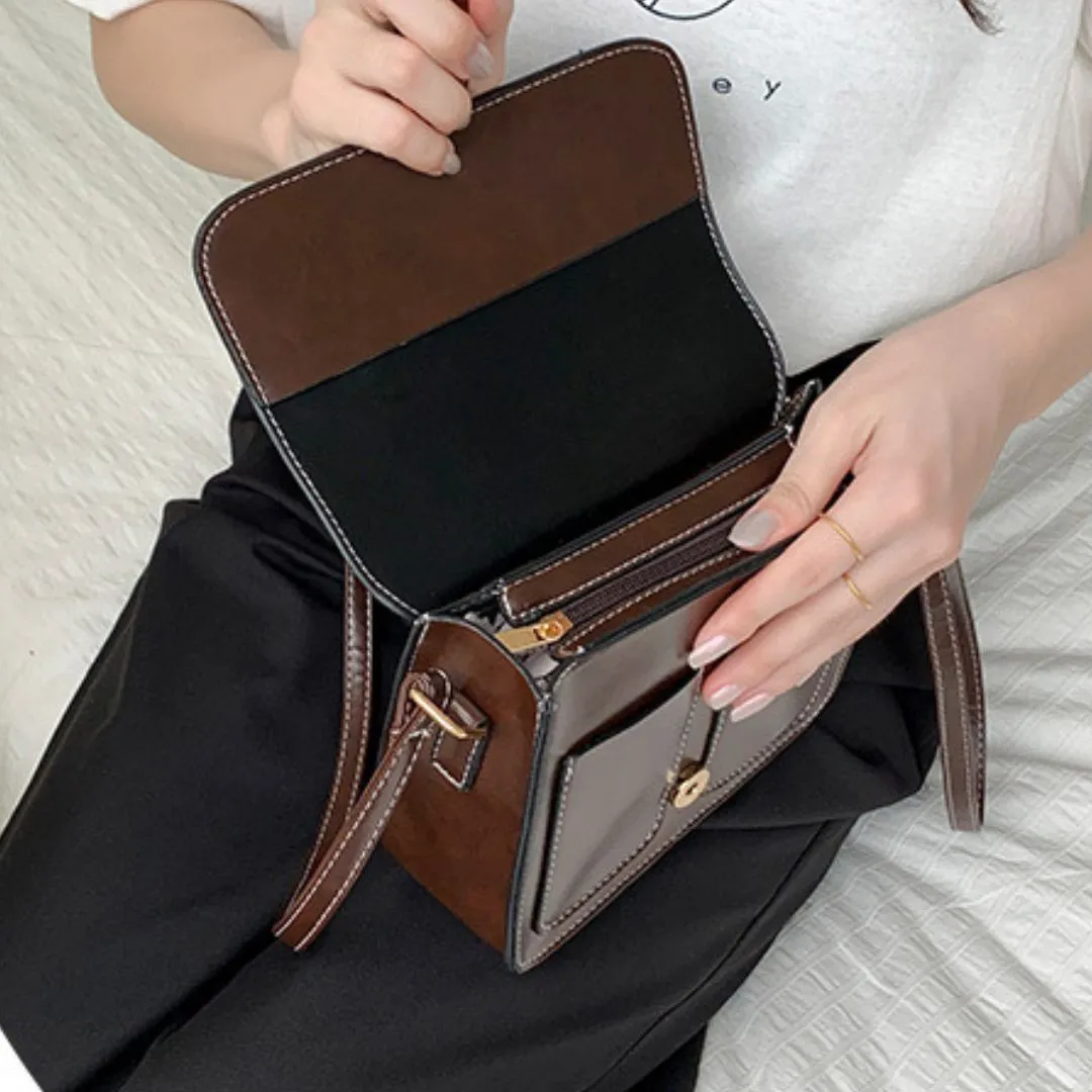 Soft Leather Crossbody Messenger Bag