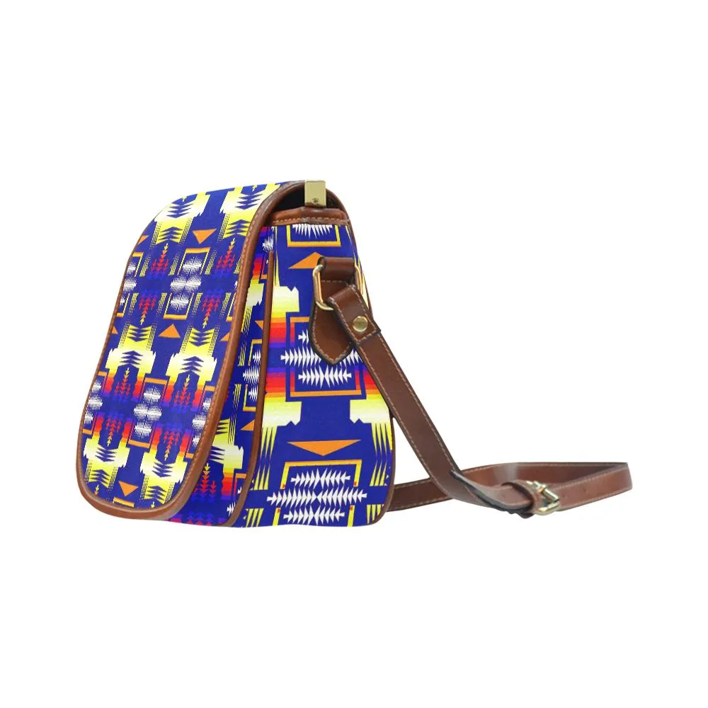 Southwest Rainbow Sage Saddle Bag/Small