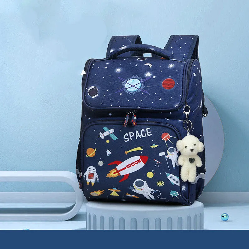 Space Boys School Backpack Kids Waterproof Cartoon Bags Girls teenage