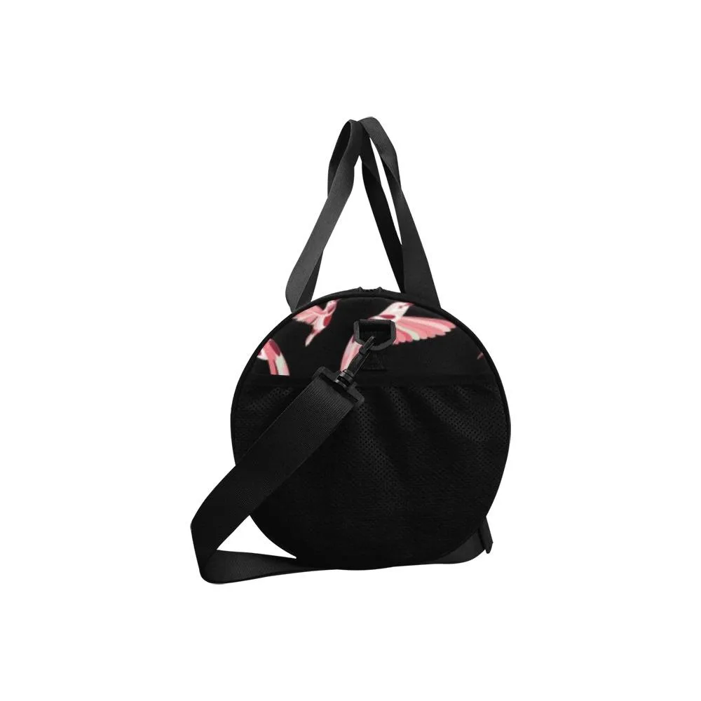 Strawberry Black Duffle Bag