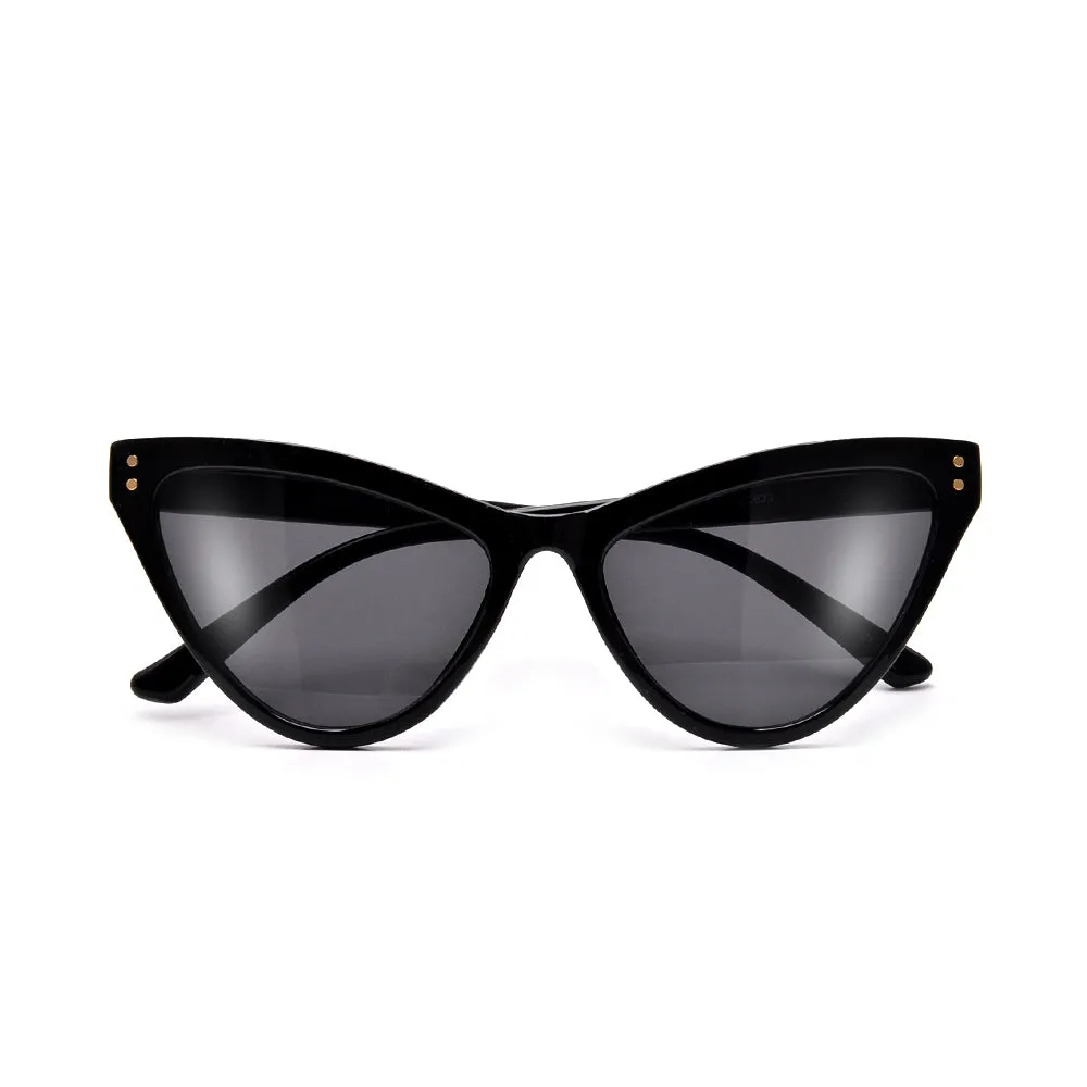 STUDDED HIGH POINTED TIP CAT EYE SUNNIES