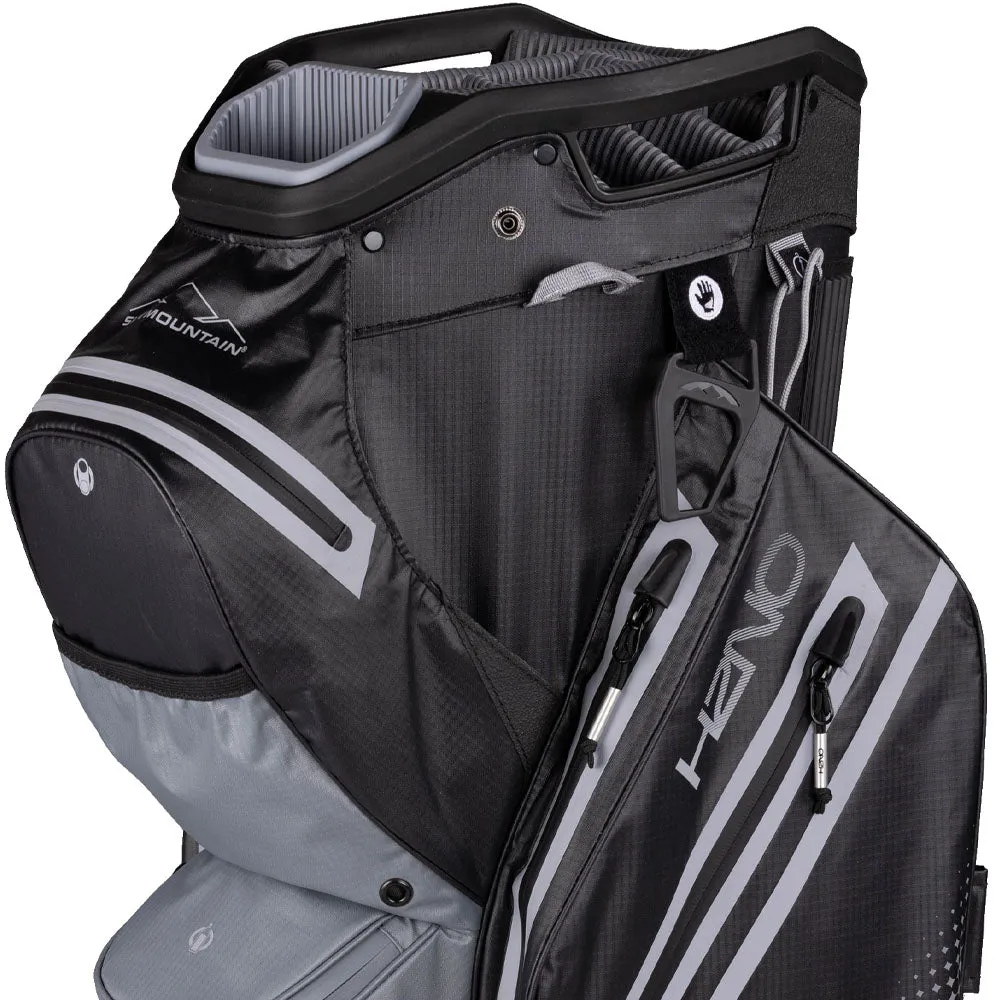 Sun Mountain H2NO Staff Waterproof Cart Bag - Black/Nickel/Cadet