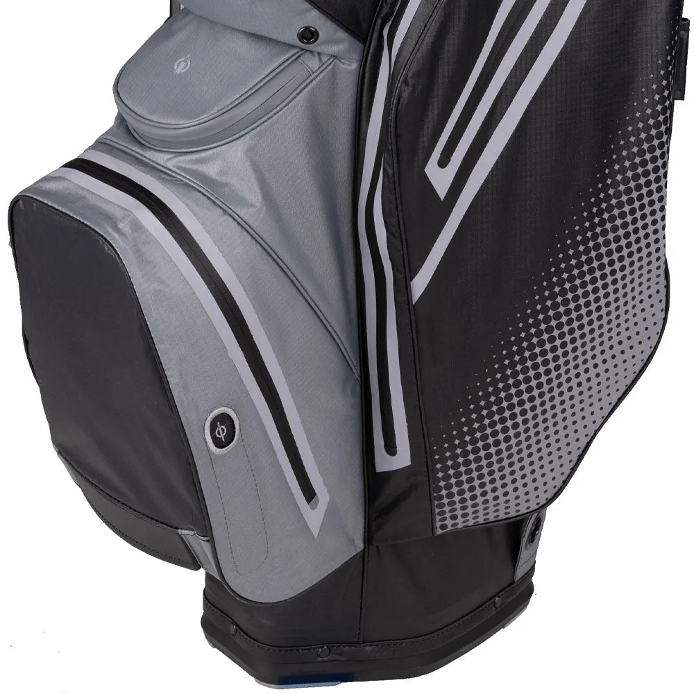 Sun Mountain H2NO Staff Waterproof Cart Bag - Black/Nickel/Cadet