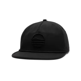 Sundaze Crushable Rope Hat | Black - Black