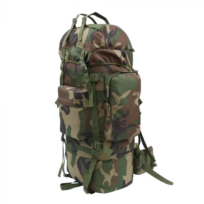 Tactical Rucksack – Woodland Camo - 65L