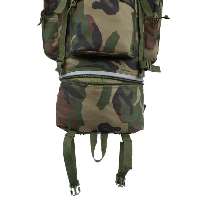 Tactical Rucksack – Woodland Camo - 65L