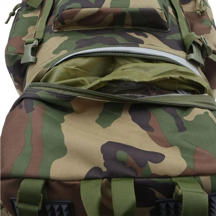 Tactical Rucksack – Woodland Camo - 65L