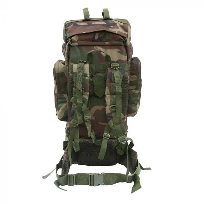 Tactical Rucksack – Woodland Camo - 65L