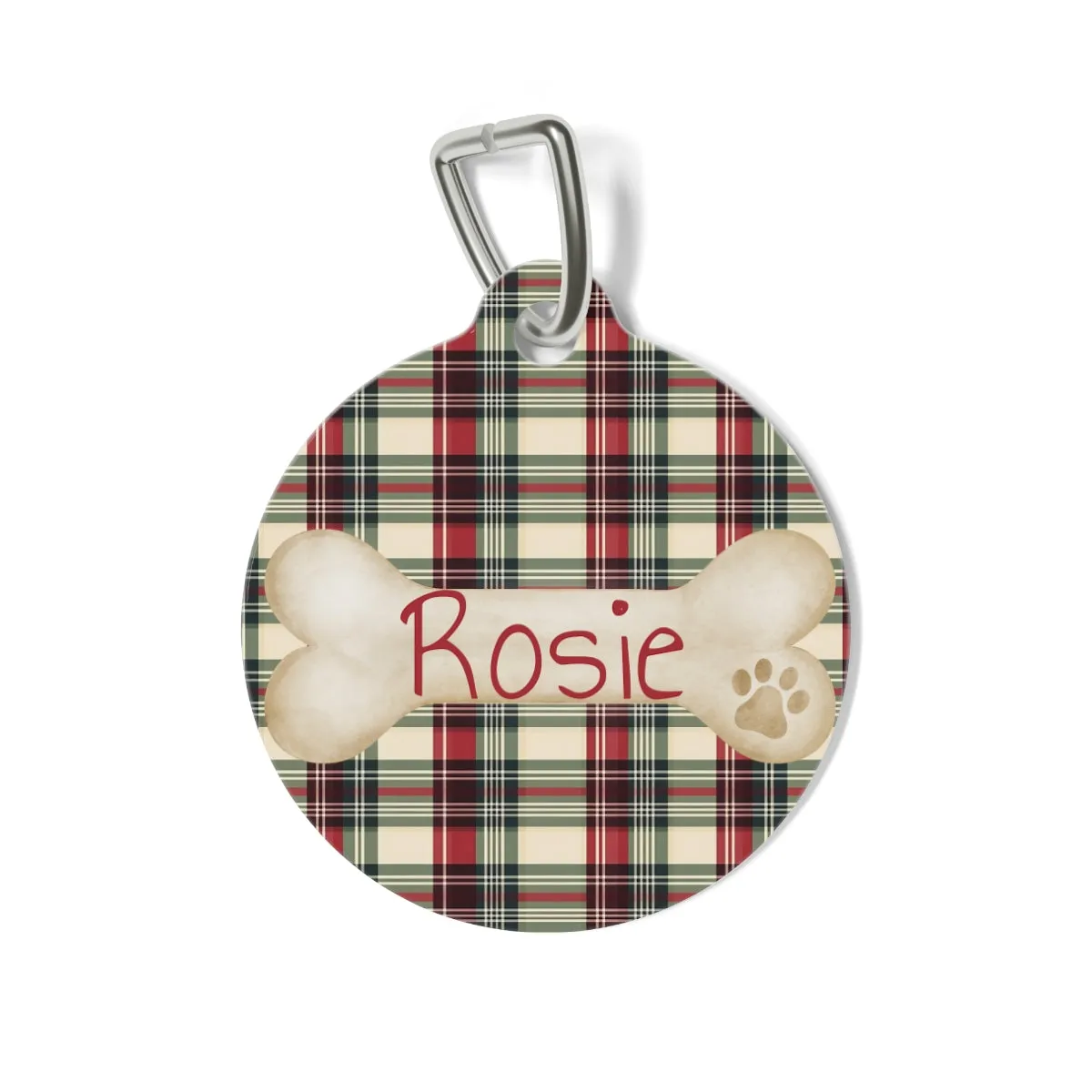 Tartan Collection 22 - Pet Tag Round and Bone Shape, Bandana, Lead, Dinner Bowl, Pet Bed