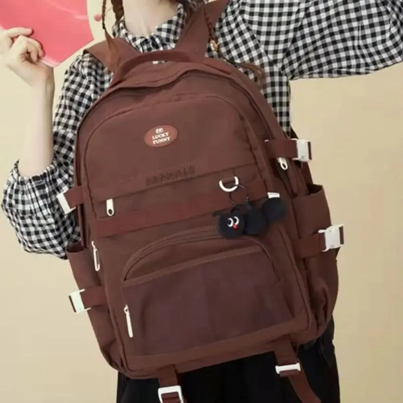 TAVIMART  -  Caterpillar Series School Guide Female College Students' Schoolbags Japanese High School Diy Shoulder Bags