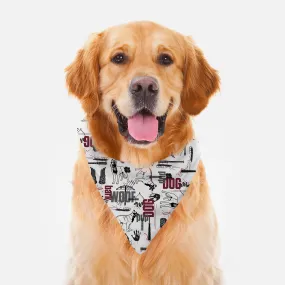 The Walking Dead Dog Pattern Pet Bandana