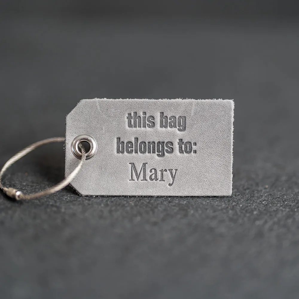 This bag belongs to | Personalized Backpack Luggage Tag | Back to School