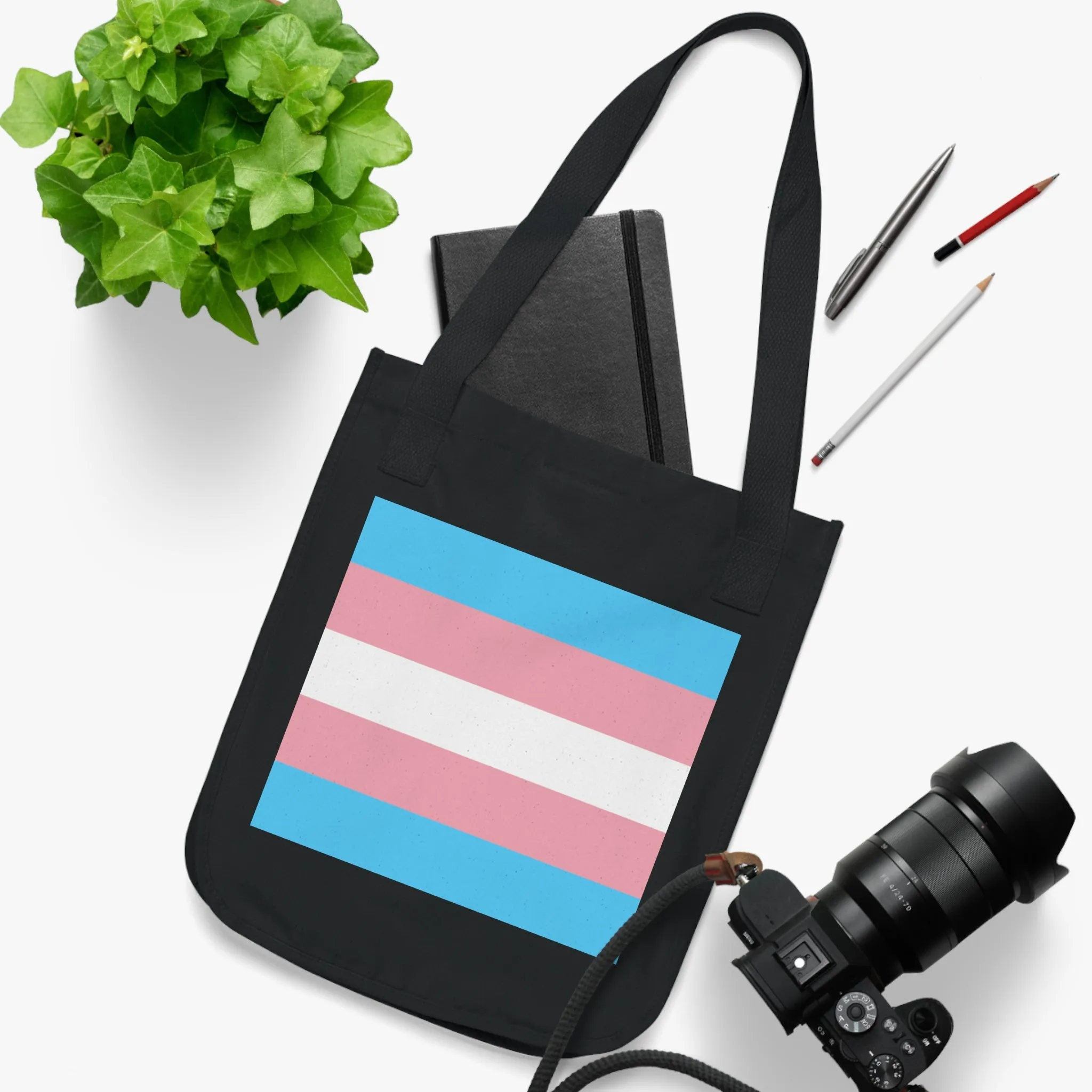 Trans Pride Organic Canvas Tote Bag