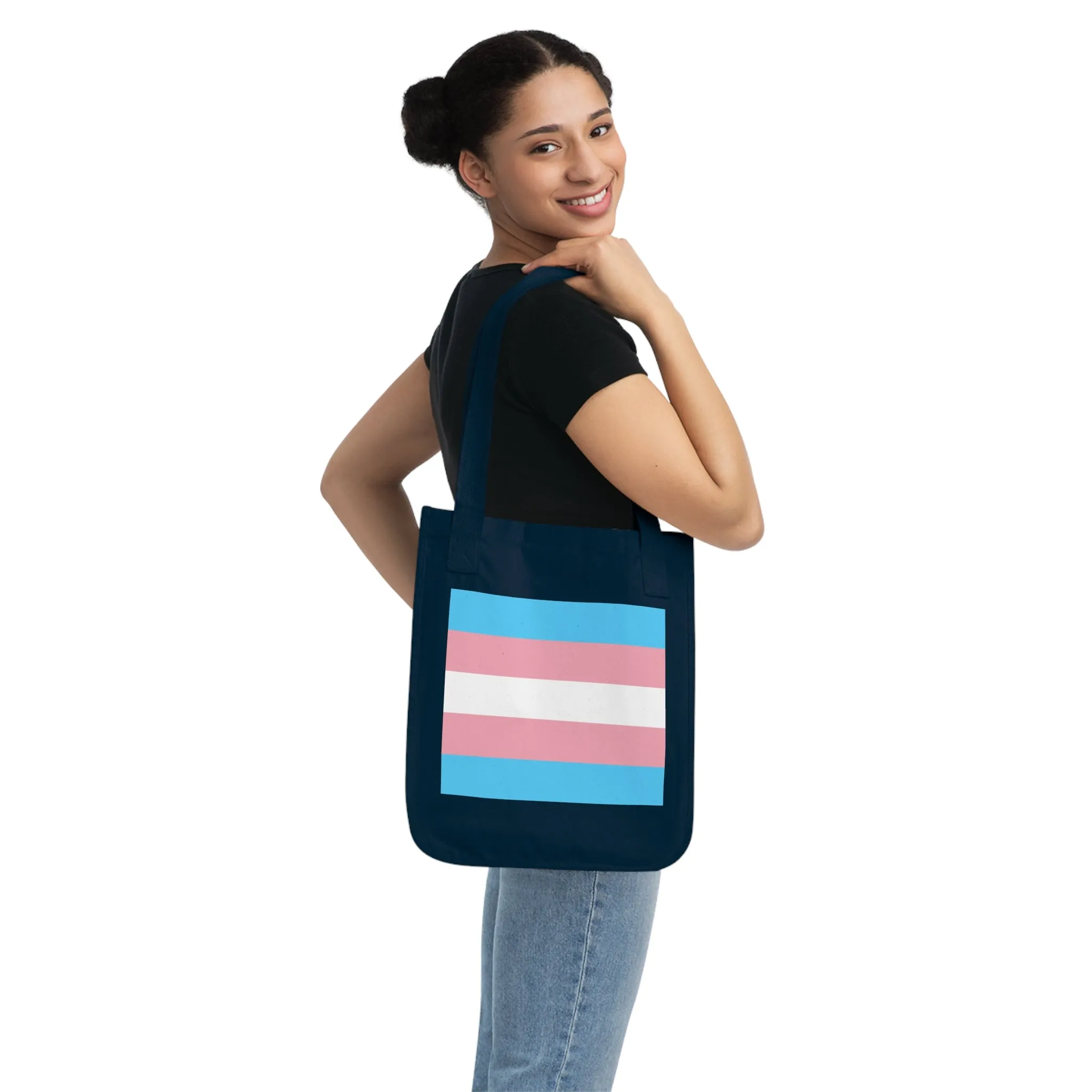 Trans Pride Organic Canvas Tote Bag