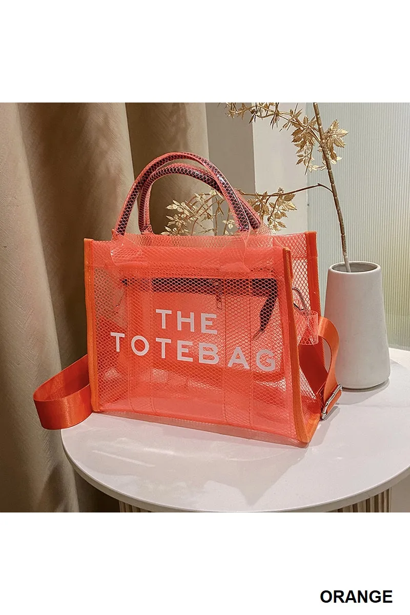 Transparent The Tote Bag w/ Shoulder Strap