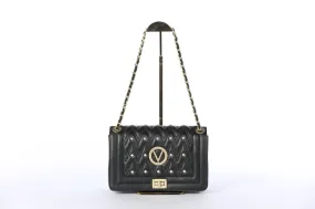 Valentino By Mario Valentino Black Studded "Alice" Convertible Shoulder Bag