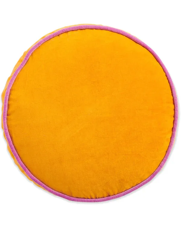 VELVET PEA CUSHION | Mango Daiquiri