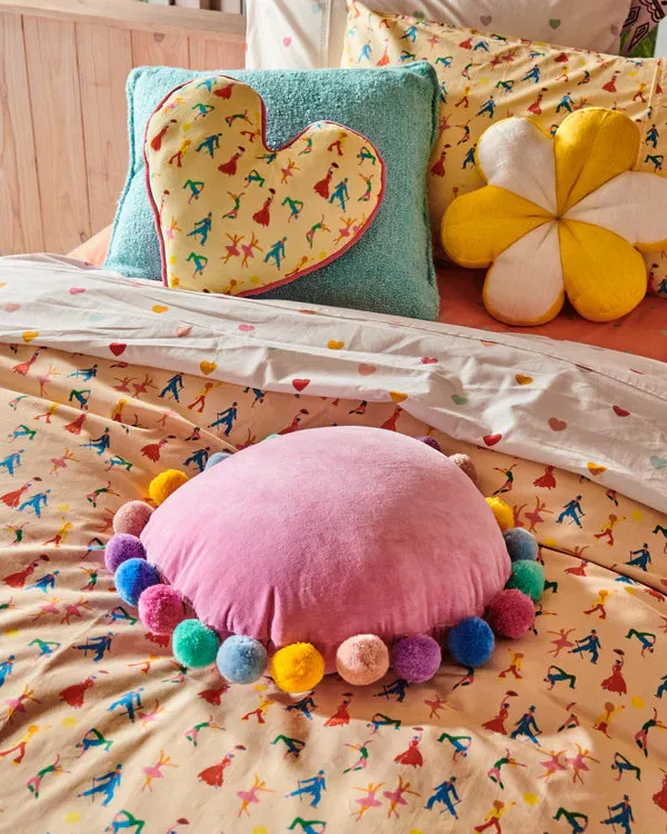 VELVET PEA CUSHION | Rom Pom Pom