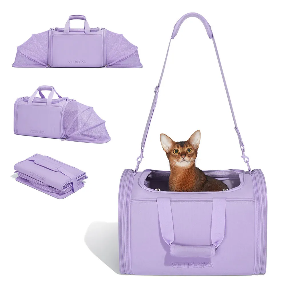 VETRESKA Violet Voyage Carrier For Cats & Dogs