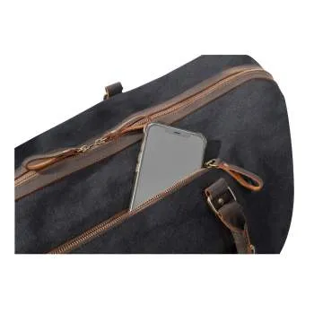 Vintage Canvas Leather Oversize Travel Bag