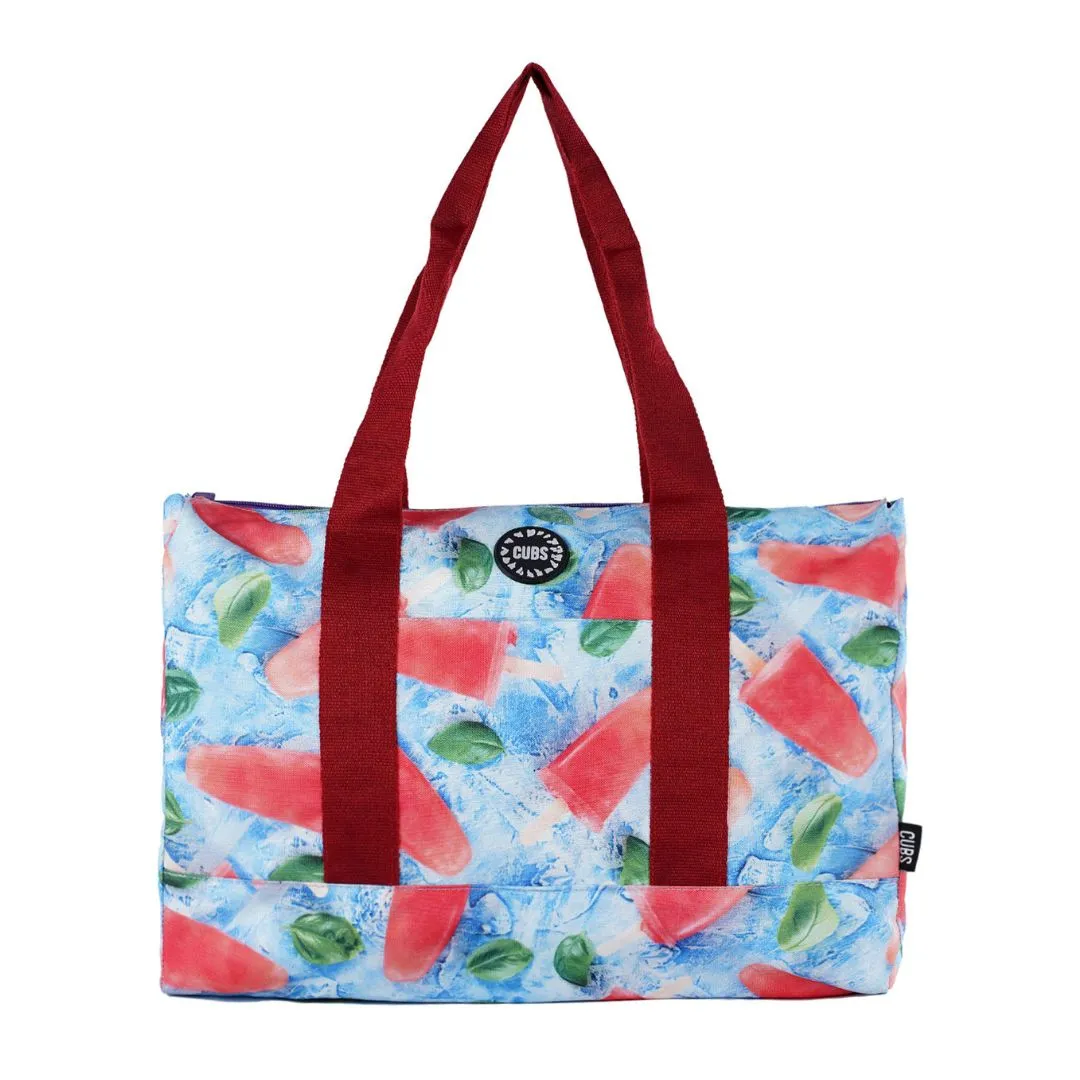 Water Melon Popsicle & Water Colors Double Face Tote Bag