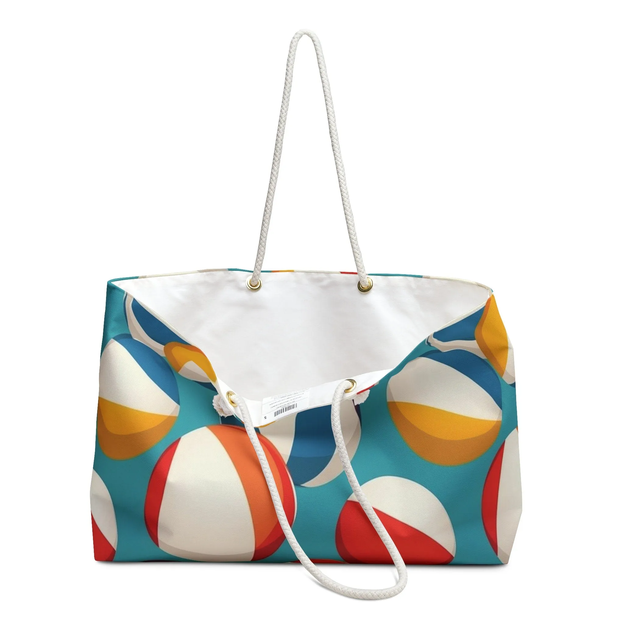 Weekender Bag - Beach Balls Canvas Tote - Great Gift For Friends