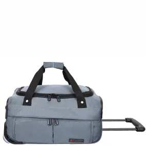 Wheeled Holdall Duffle Mid Size Bag HOL214 Grey