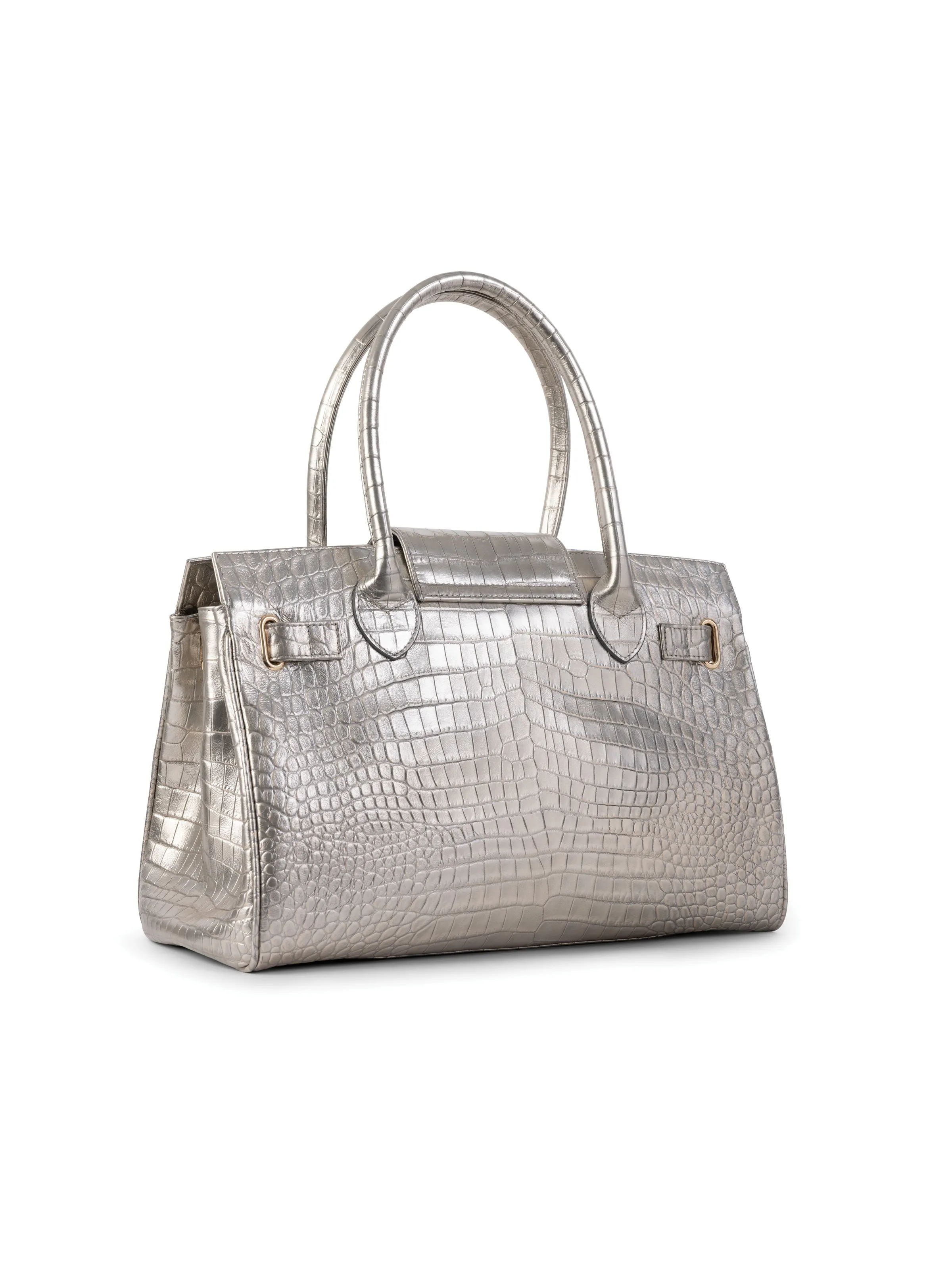 Windsor Handbag - Champagne Croc