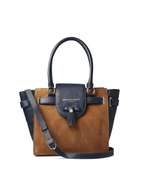 Windsor Tote - Tan & Navy