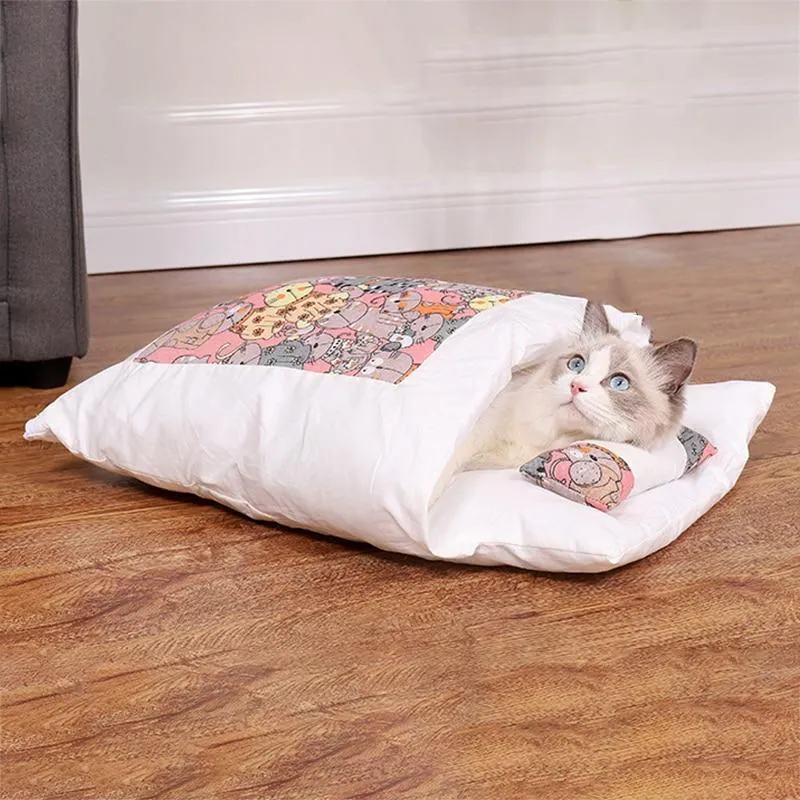 Winter Warm Removable Dog Cat Sleeping Bag