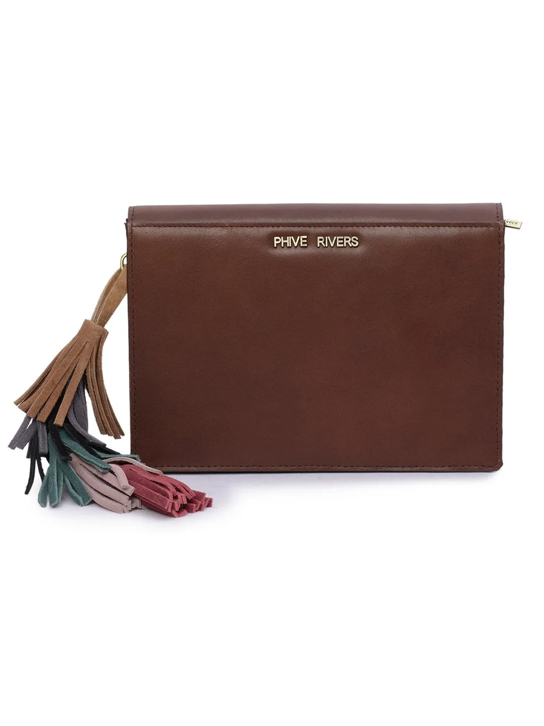 Women's Leather Cross Body Bag - PRU1367