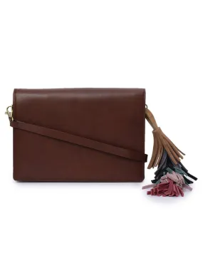 Women's Leather Cross Body Bag - PRU1367