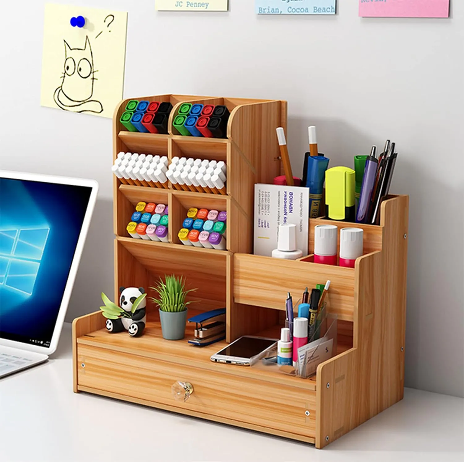 Wooden Desk Organiser - Type A