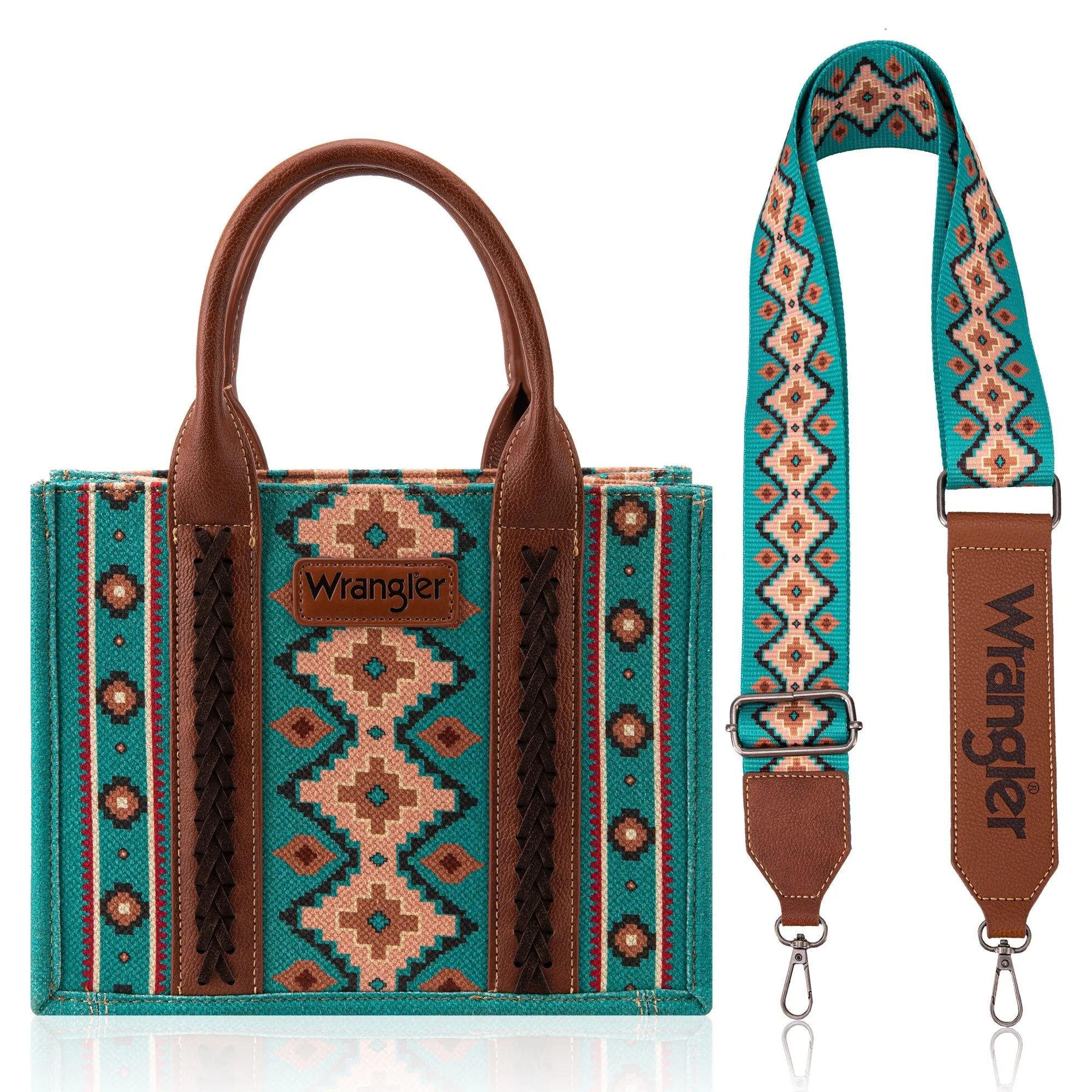 Wrangler Mini Crossbody Tote Turquoise