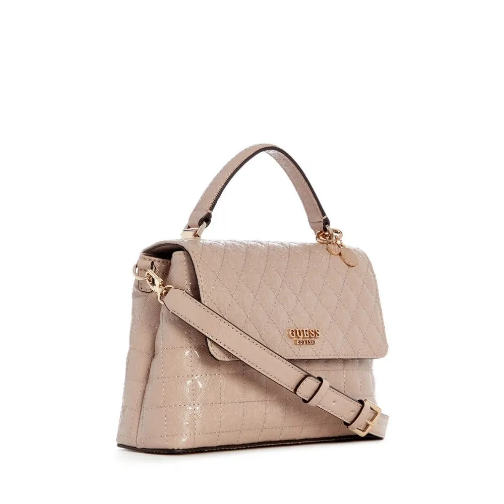 Yarmilla Top Handle Flap Bag Taupe