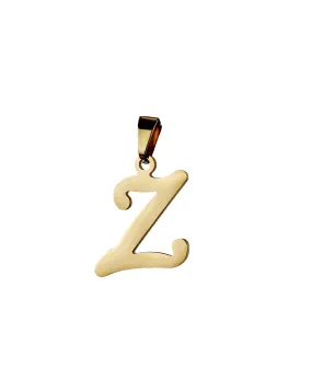 Z Gold Initial Dog Charm